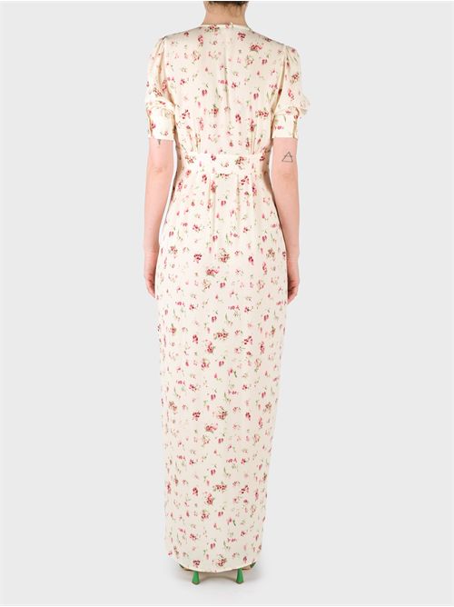 Long Floral Crêpe Shirt Dress MAR DE MARGARITAS | MMABW01178TMFI0025BE38